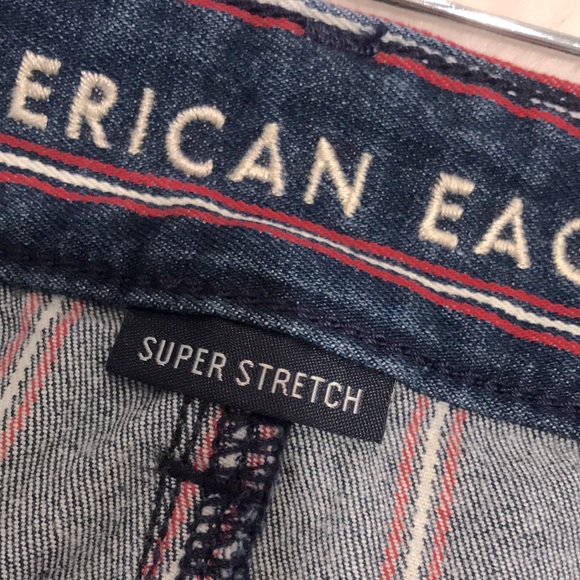 π American Eagle Denim Stripe Mini Skirt XS - Picture 5 of 7